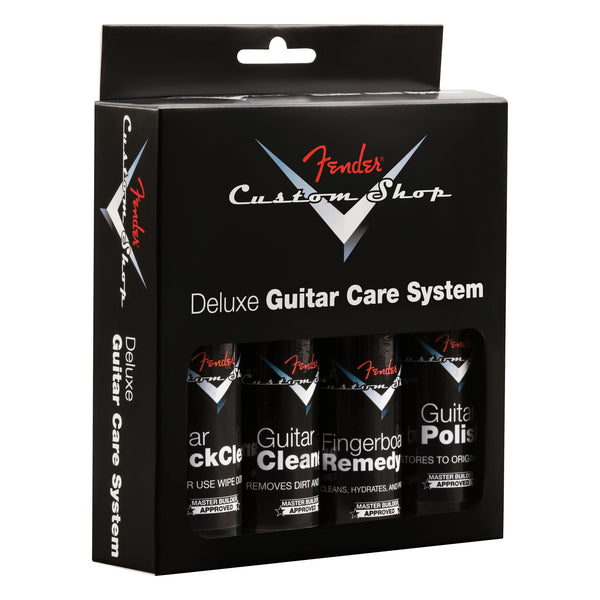 Fender Custom Shop Deluxe Guitar Care System, 4 Pack, Black