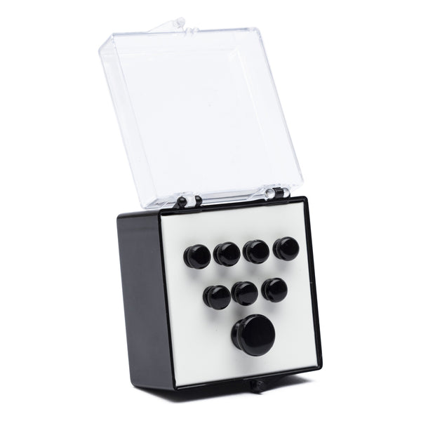 Martin Bridge Pins and End Pin, Polished Black (18APP18)