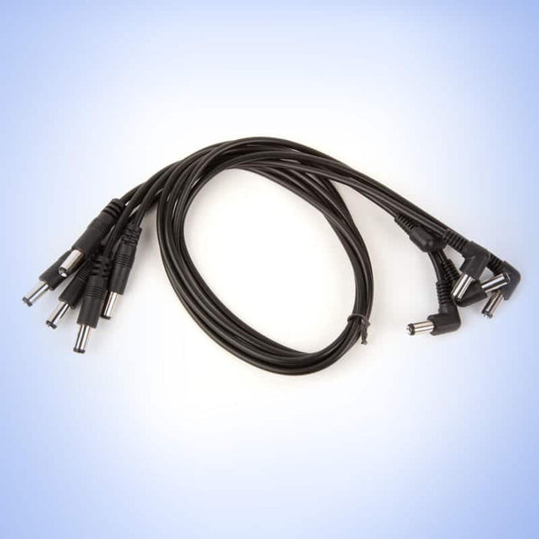 Strymon Straight to RT Angle DC Power Cables - 18" (5 Pack)