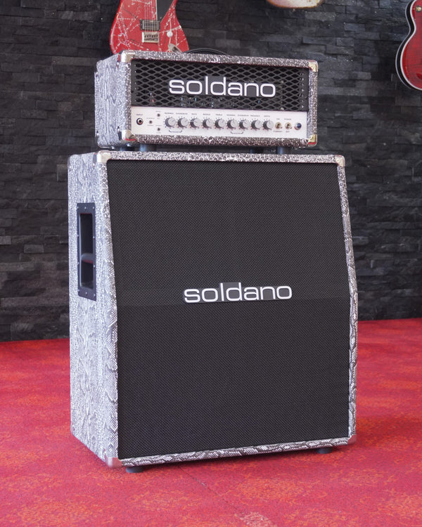 Soldano SLO-30 Custom Snakeskin Tolex With Matching 2x12 Cab