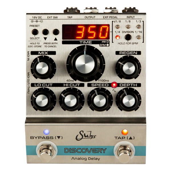 Suhr Discovery Analog Delay, Standard, Universal power supply included