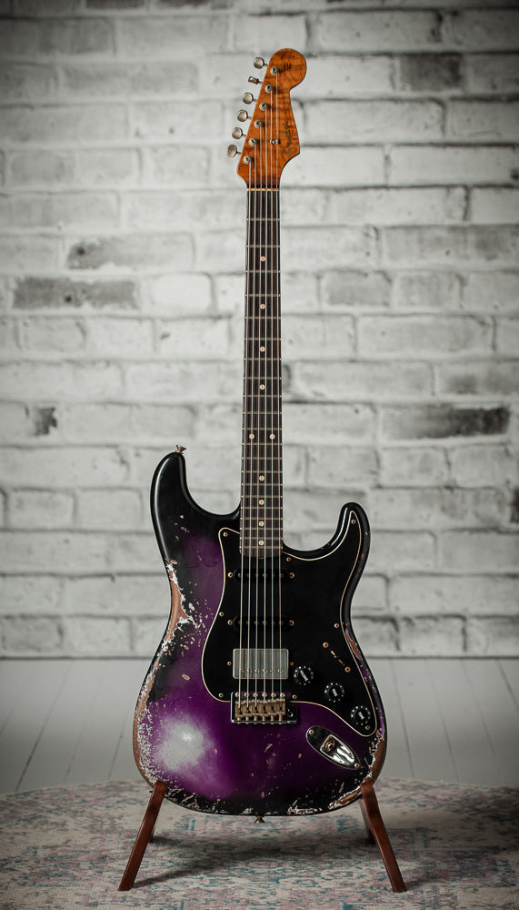 Fender '57 Super Heavy Relic Stratocaster HSS Black Purple