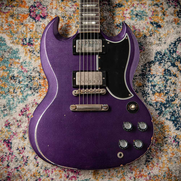 Gibson Custom Shop Made to Measure '61 SG Standard Murphy Lab Light Aged Purple Sparkle - 602641