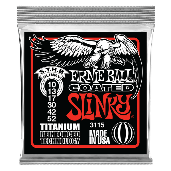 Ernie Ball Coated Slinky Skinny Top Heavy Bottom 10-52