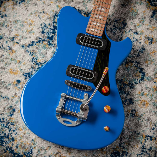 Powers Electric A-Type, Shark Blue, PF42, Firestripe, Delrin Bridge, CamTail #A909