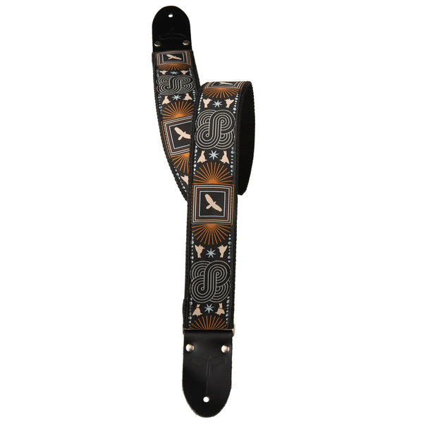 PRS 2" Retro Deluxe Jacquard Birds Beige Strap