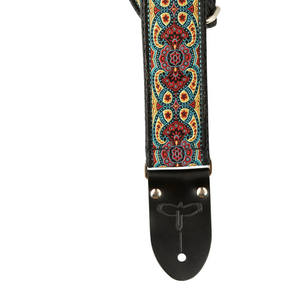 PRS 2" Retro Dlx. Jacquard Strap Black/Red