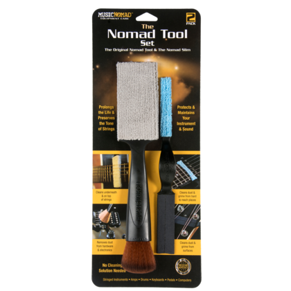 MusicNomad All-in-One Cleaning Tool 2 Piece Set
