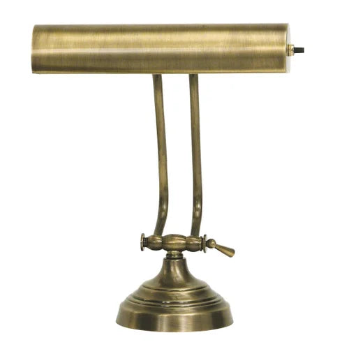 House of Troy 10" Antique Brass Piano Lamp