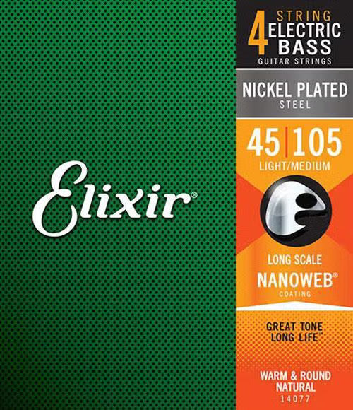 Elixir Bass Nickel Nanoweb Medium .045-.105