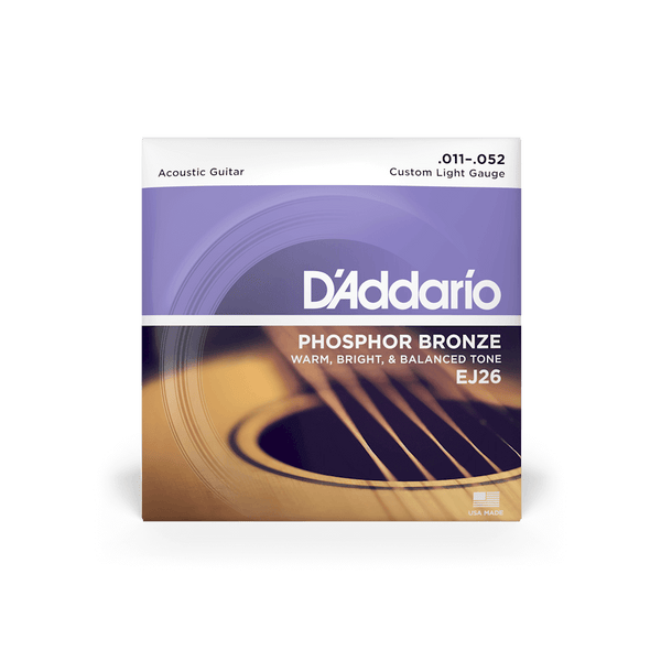 D'ADDARIO SET ACOUS PHOS BRZ CUSTOM LIGHT EJ26