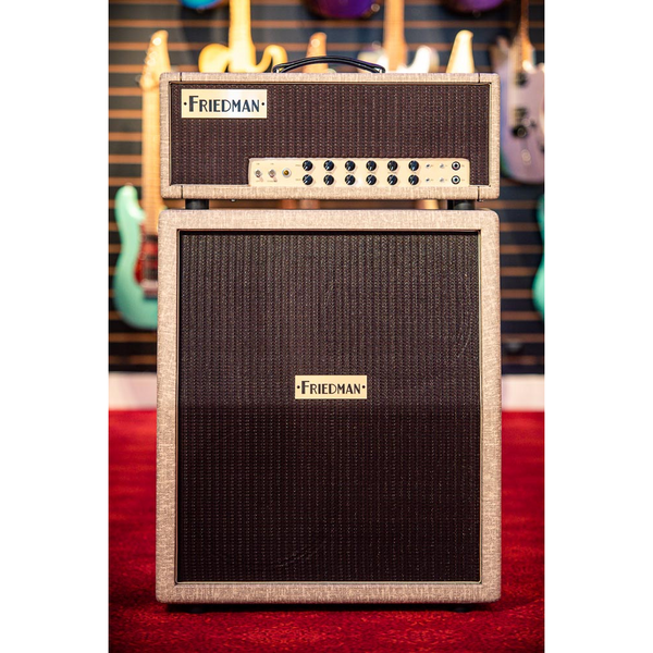 Friedman Twin Sister Head with Vertical 2x12 Cabinet Slub Bronco Oxblood