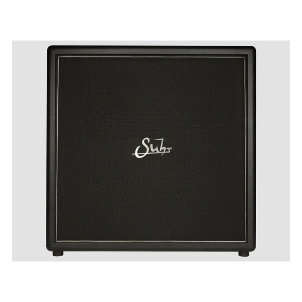 Suhr PT100 4x12 Cabinet, Black, Black Grill, Silver Piping