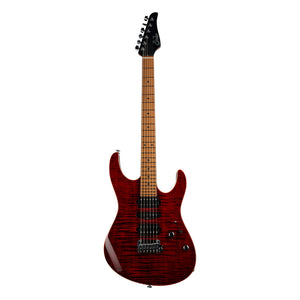 Suhr Modern Plus, Chili Pepper Red, Roasted Maple fingerboard