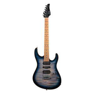 Suhr Modern Plus, Faded Trans Whale Blue Burst, Roasted Maple fingerboard