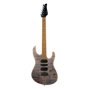 Suhr Modern Plus, Trans Blue Denim/Slate, Roasted Maple fingerboard