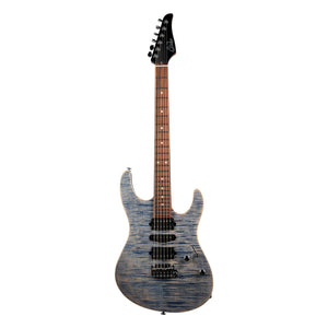 Suhr Modern Plus, Trans Blue Denim/Slate, Pau Ferro fingerboard