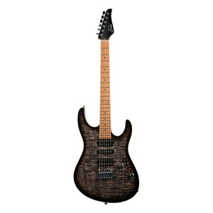Suhr Modern Plus, Trans Charcoal Burst, Roasted Maple fingerboard