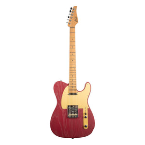 Suhr Andy Wood Signature Series Modern T, Iron Red, Wilkinson 3-Saddle, SS
