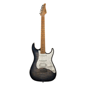 Suhr Standard Plus, Faded Trans Whale Blue Burst, Roasted Maple fingerboard