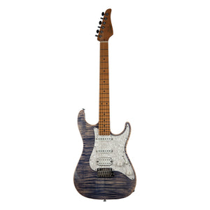 Suhr Standard Plus, Trans Blue Denim/Slate, Roasted Maple fingerboard