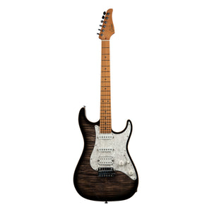 Suhr Standard Plus, Trans Charcoal Burst, Roasted Maple fingerboard