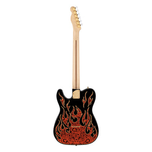 Fender James Burton Telecaster, Red Paisley Flames, back