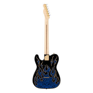 Fender James Burton Telecaster, Blue Paisley Flames, back