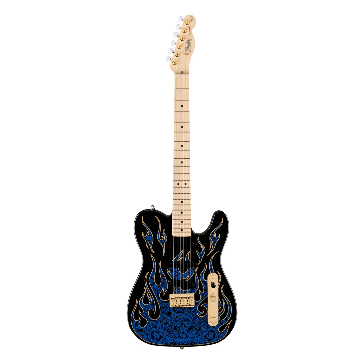 Fender James Burton Telecaster, Blue Paisley Flames