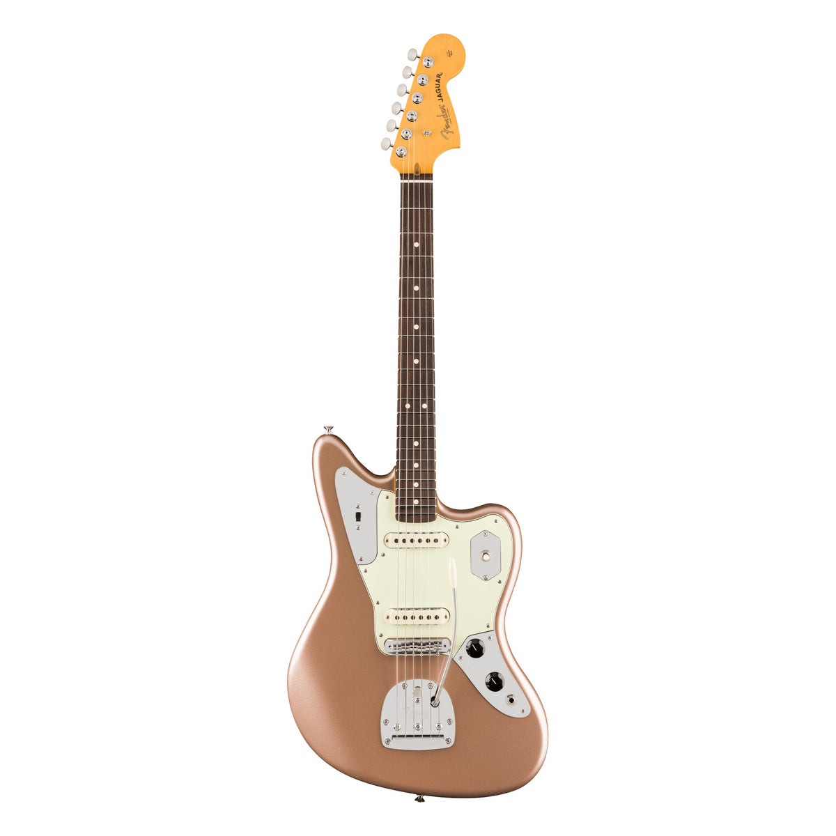 Fender American Professional Classic Jaguar, Faded Firemist Gold, Rosewood fingerboard