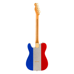 Fender Buck Owens Telecaster, Silver and Blue Sparkle, back