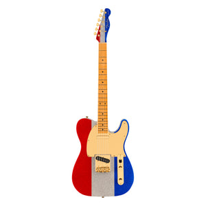 Fender Buck Owens Telecaster, Silver and Blue Sparkle