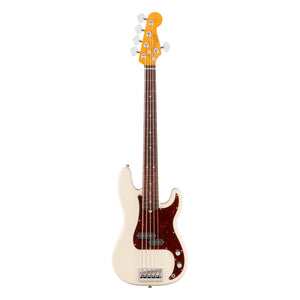 Fender American Professional Precision Bass V, Olympic White, Rosewood fingerboard