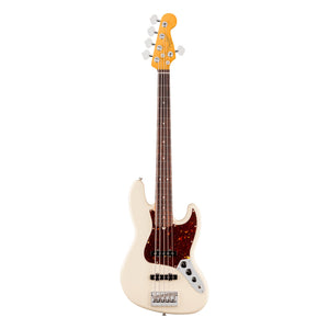 Fender American Professional Jazz Bass V, Olympic White, Rosewood fingerboard