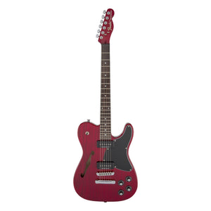 Fender Jim Adkins JA-90 Telecaster Thinline, Crimson Red Transparent
