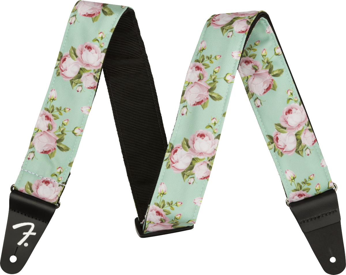 Fender Floral Marigold Strap Surf Green