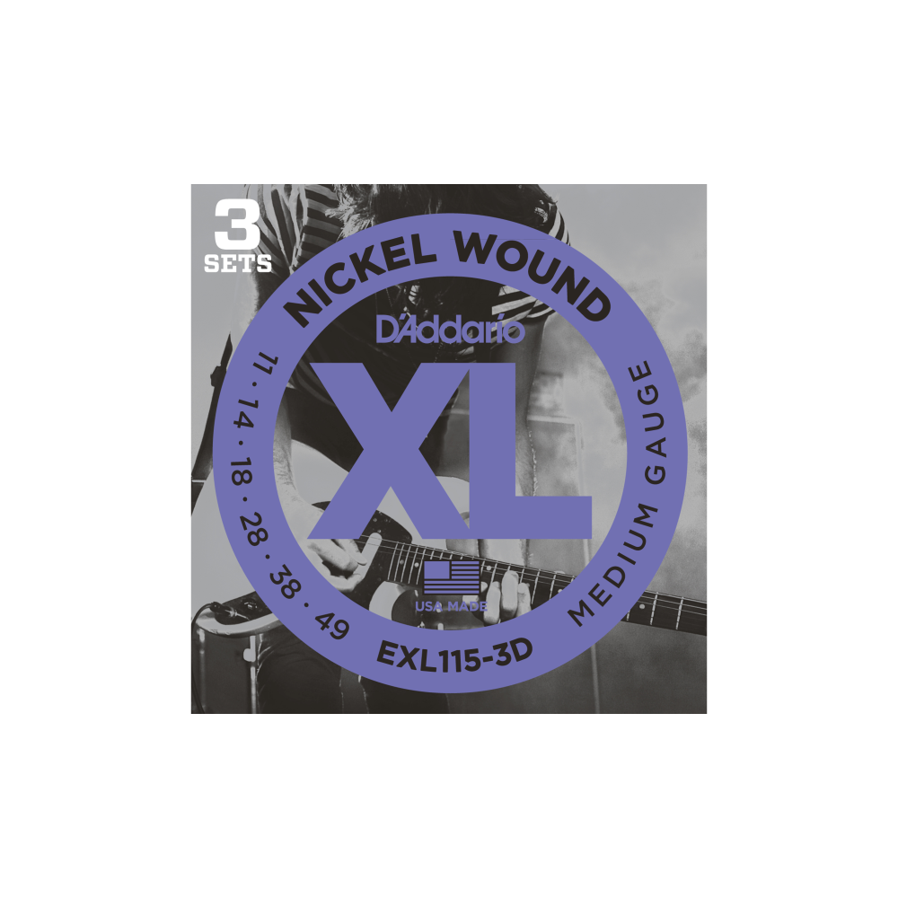 D'ADDARIO EXL115 SET ELEC GTR XL 3 SET
