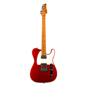Suhr Andy Wood Signature Series Modern T, Candy Apple Red, Suhr 2-Post Solid Saddles, HH