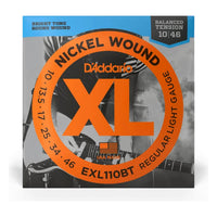 D'Addario EXL110BT XL Nickel Wound Electric Guitar Strings, Balanced Tension Regular Light 10-46