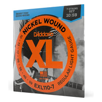 D'Addario EXL110-7 XL Nickel Wound 7-String Electric Guitar Strings, Regular Light 10-59