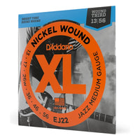 D'Addario EJ22 XL Nickel Wound Electric Guitar Strings, Jazz Medium 13-56