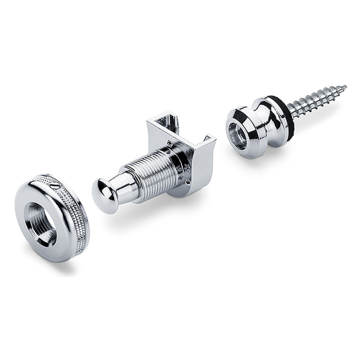 Schaller S-Locks Strap Locks, Size M, Chrome