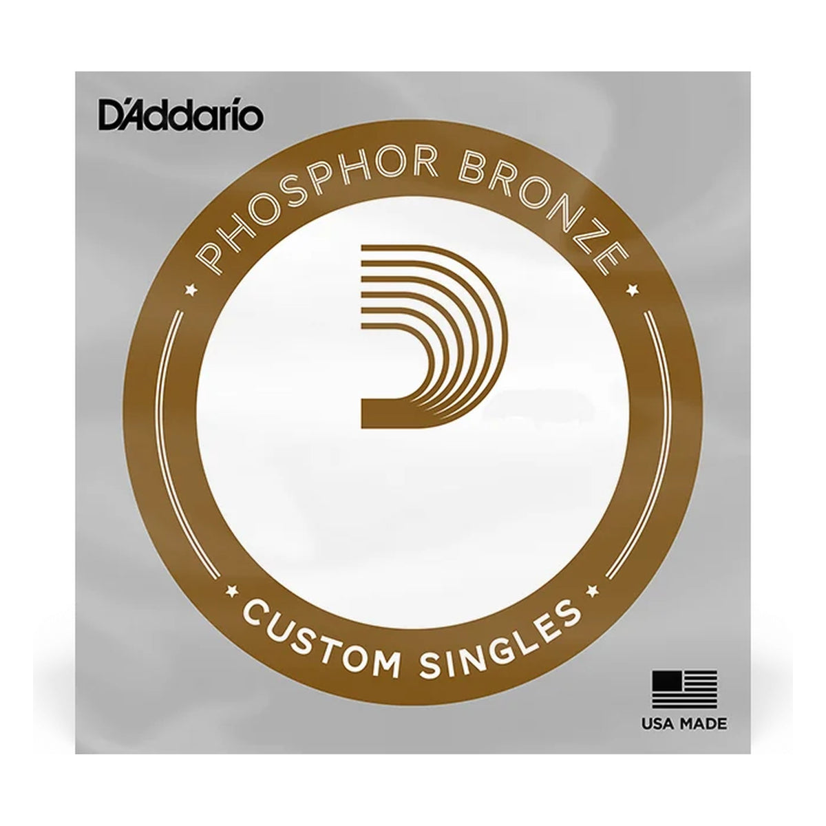 D'Addario PB047 Phosphor Bronze Wound Single Acoustic Guitar String, .047 (single string)