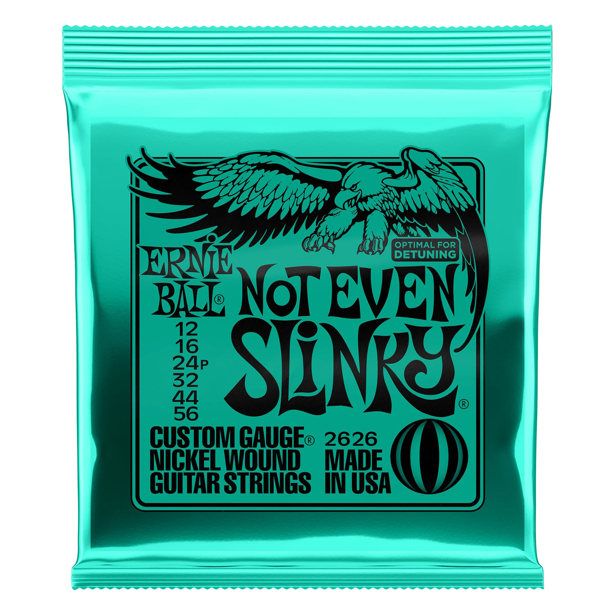 Ernie Ball 2626 Not Even Slinky Nickel Wound Electric Guitar Strings, 12-56