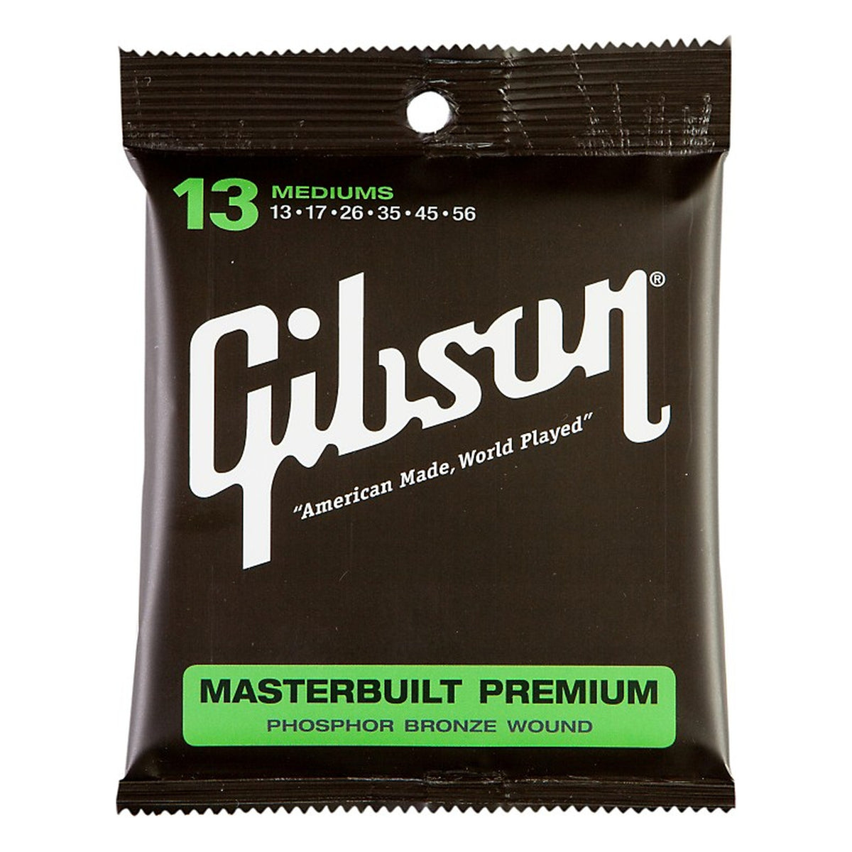 Gibson Masterbuilt Premium Phosphor Bronze Acoustic Guitar Strings, Mediums 13-56