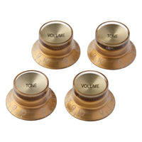 Gibson Top Hat Knobs, Gold with Gold Inserts (4-Pack)