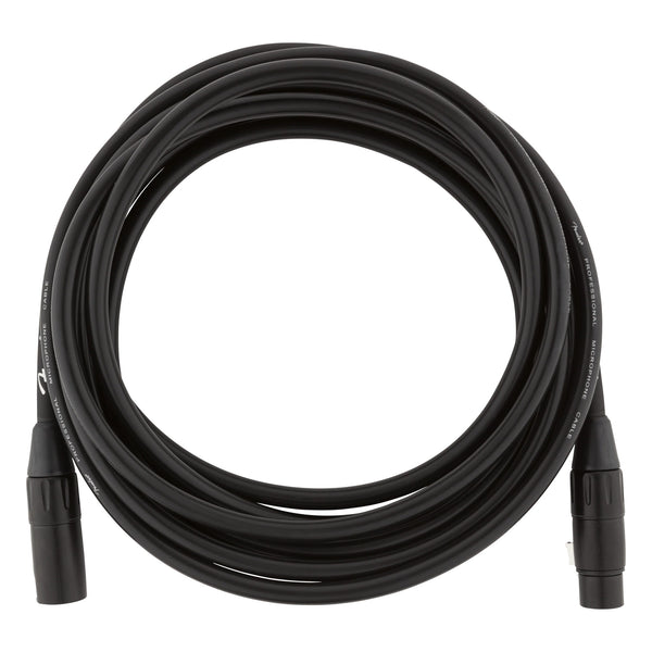 Fender Professional Series Microphone Cable, 15', Black