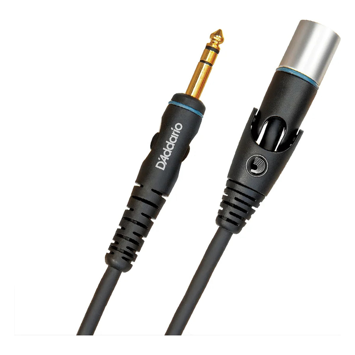D'Addario PW-GMMS-10 Custom Series Swivel Microphone Cable, 1/4" TRS to XLR Male, 10'