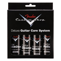 Fender Custom Shop Deluxe Guitar Care System, 4 Pack, Black