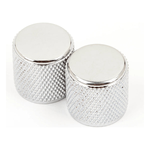Fender Telecaster/Precision Bass Knurled Knobs, Chrome (Set of 2)